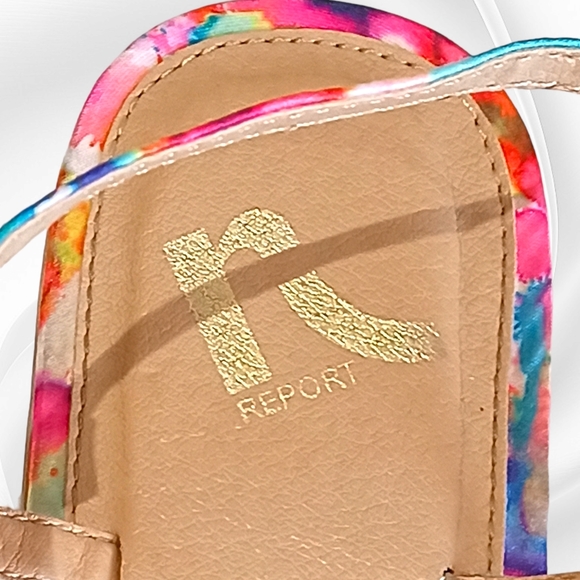 Report Toucan Women's Colorful Gemstones Embellished Flat Sandals - Picture 16 of 16